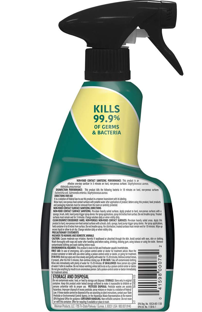 Weiman Disinfectant Granite Daily Clean & Shine - 12 fl oz (2 Pack) Safely Clean Disinfect and Shine Granite Marble Soapstone Quartz Quartzite Slate Limestone Corian Laminate Tile Countertop