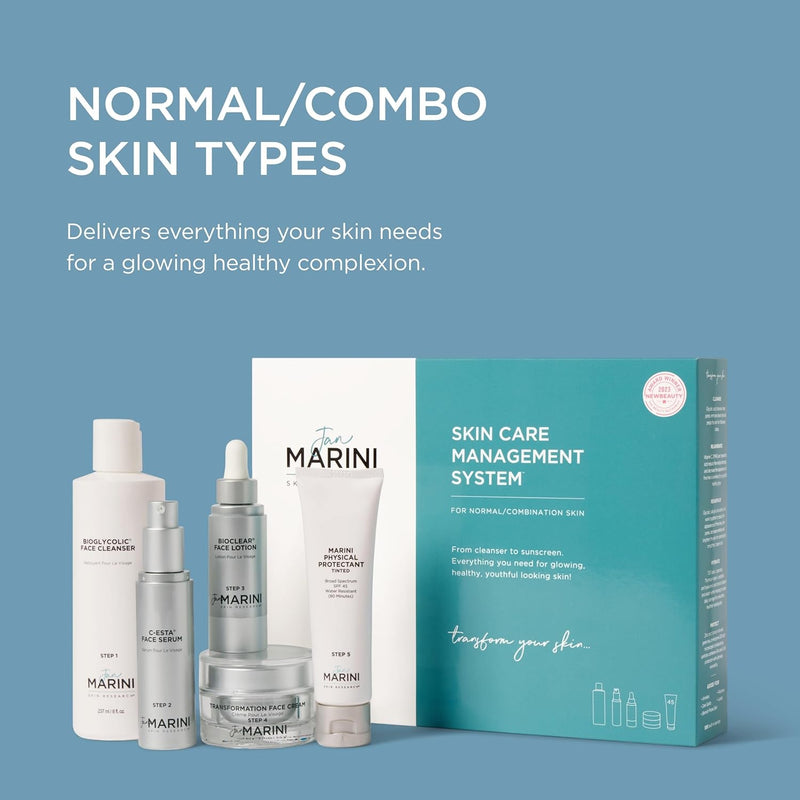 Jan Marini Skin Research Skin Care Management System™ - Normal/ Combination Skin - With Marini Physical Protectant Tinted SPF 45