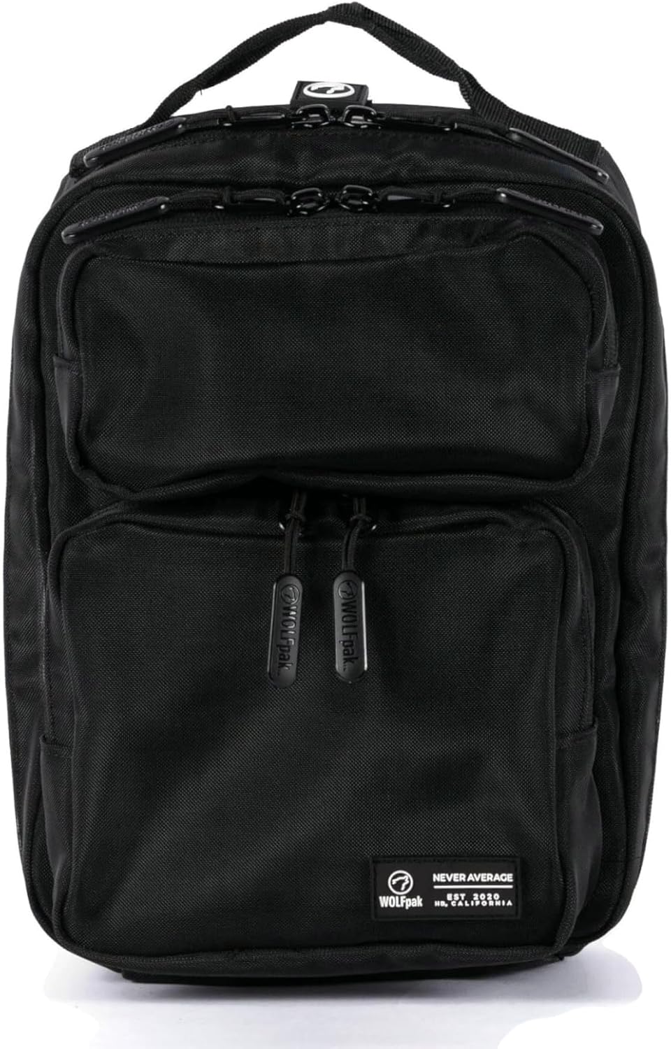 WOLFpak 9L Mini Tactical Backpack for Men & Women | Compact, Small Everyday Carry Bag for Gym, School, Travel | Durable, Water-Resistant Daypack with Molle System and Patch Panel (Black Neon Pink)