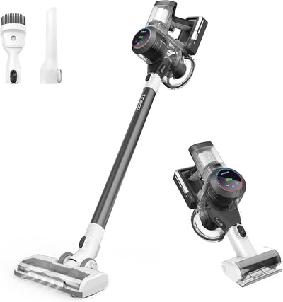 Tineco Pure ONE S11 Cordless Vacuum Cleaner, Smart Stick Handheld Cleaner Strong Suction & Lightweight, Cordless Handheld Vacuum Deep Clean Hair, Hard Floor, Carpet, Car (Pure ONE S11 Grey)