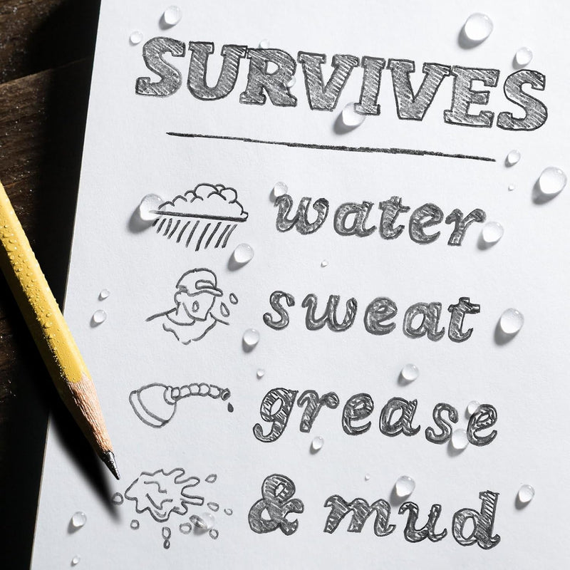 Rite in The Rain Weatherproof EMS Notebook, 3" x 5", Yellow Cover, Vital Stats Pages (No. 112)