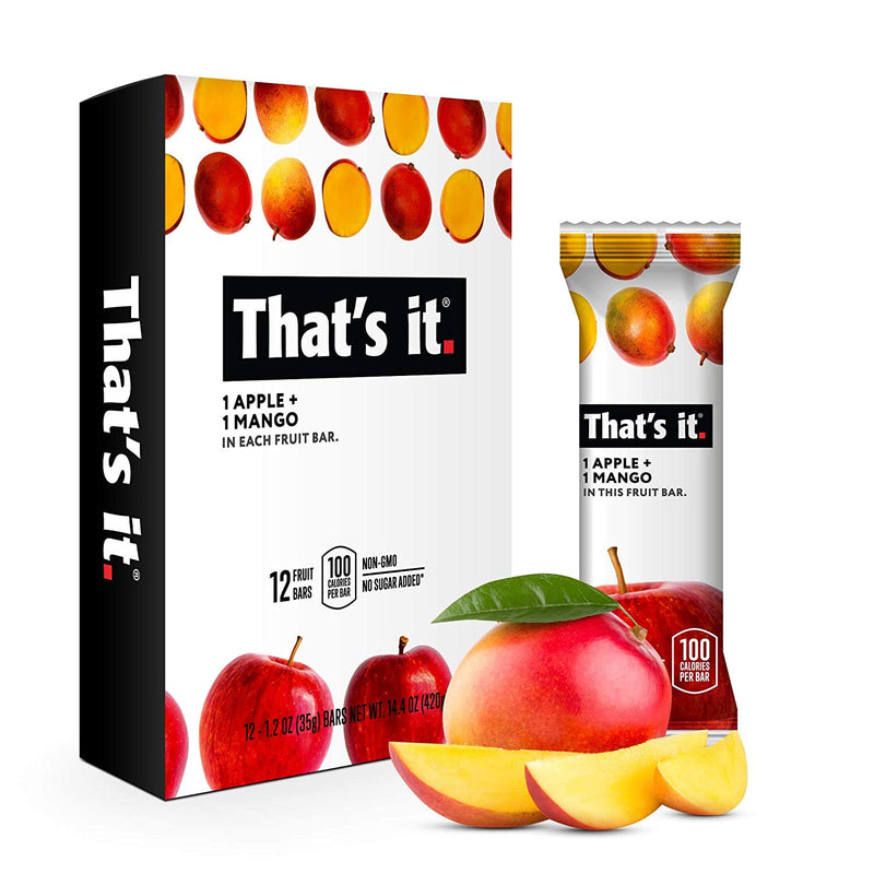 That's it. Apple + Coconut 100% Natural Real Fruit Bar, Best High Fiber Vegan, Gluten Free Healthy Snack, Paleo for Children & Adults, Non GMO No Added Sugar, No Preservatives Energy Food (12 Pack)