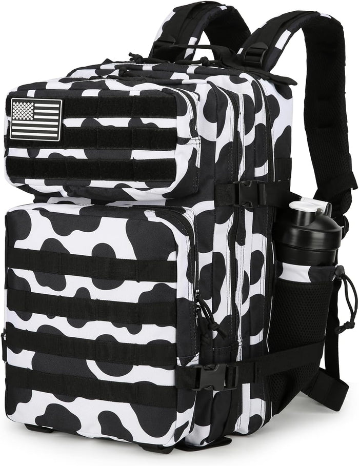 25L Tactical Military Backpack Small Travel Rucksack for Men and Women Assault Pack Bug Out Bag Molle Daypack Gym Backpack with Bottle Holder (Peony)