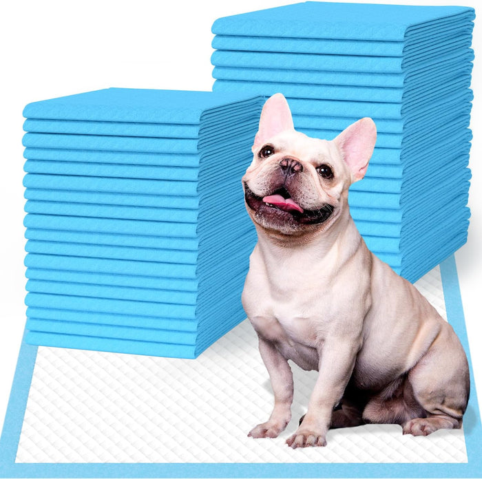 100 Count Large Dog & Cat Puppy Pee Pads - 28"x30" Absorbent Potty Training Pads | Leakproof Quick-Dry Disposable Pet Pads for Puppies, Dogs & Cats | Indoor, Outdoor, Litter Box, Housebreaking Use