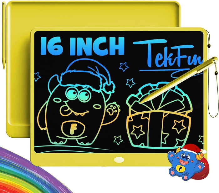 TEKFUN LCD Writing Tablet for Kids, 10-inch Coloring Drawing Pad, Mess Free Doodle Board, Christmas Gifts for Boys and Toddlers, Toys for 3 4 5 6 7 8 Year Old Girls(Blue)