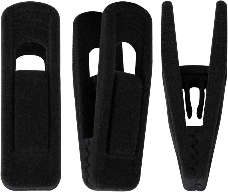 Trgowaul Velvet Hangers - Strong Finger Clips for Thin Pants (20pc, Beige)