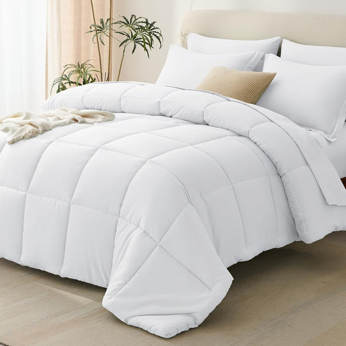 CozyLux King Size Comforter Set Sage Green - 7 Pieces Bed in a Bag King, Okeo-Tex Certifited Bedding Set, All Season Soft Bed Set with Down Alternative Comforter, Sheets, Pillowcases & Pillow Shams