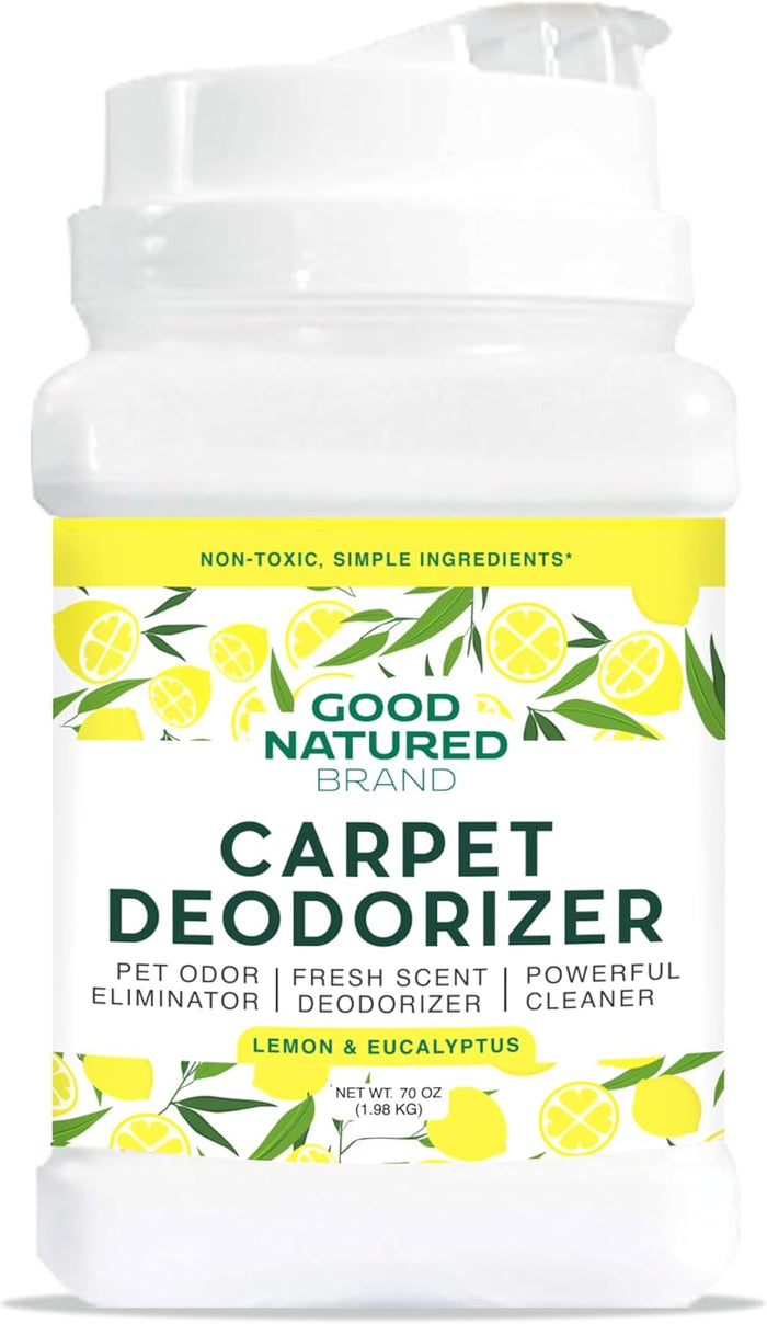 Good Natured Brand | Carpet Deodorizer & Freshener Powder | 31 oz Pet Odor Eliminator for Strong Odor & Pet Urine | Fresh Natural Lavender Scent | Safe for Homes with Pets