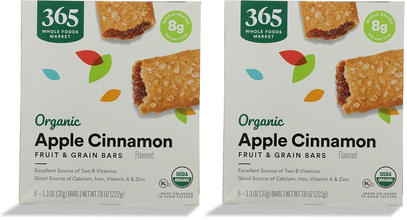 365 by Whole Foods Market Organic Cereal Bars Variety Pack - Apple, Strawberry, Mixed Berry, Blueberry (6 Count Each, 7.8 Ounce Boxes)