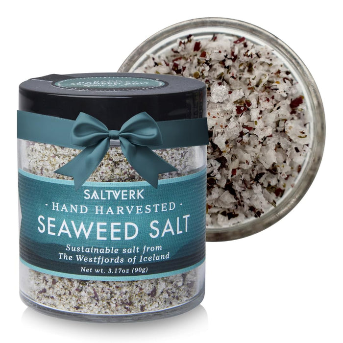 Saltverk Sea Salt - Gourmet, Icelandic, Hand Harvested and Sustainably Made - Birch Smoked 3.17 Oz