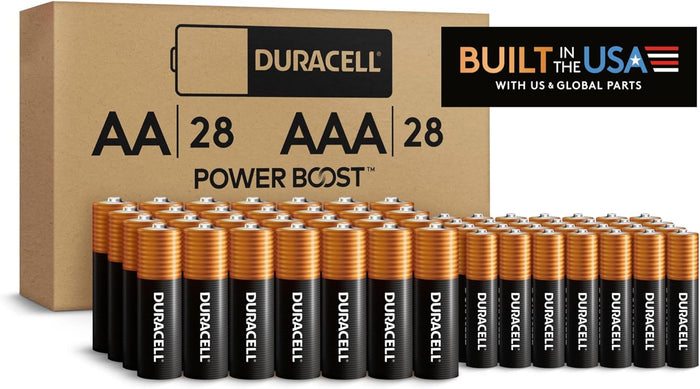 Duracell Coppertop AA Batteries with Power Boost Ingredients, 24 Count Pack Double A Battery with Long-lasting Power, Alkaline AA Battery for Household and Office Devices
