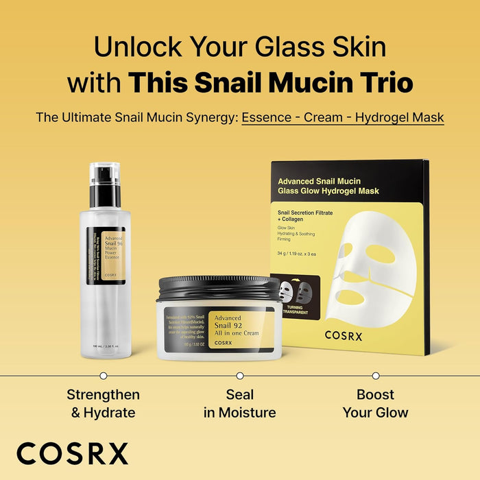 COSRX Snail Mucin Repairing Serum 100ml, Hydrating Serum for Face with Snail Secretion Filtrate for Dull Skin & Fine Lines, Korean Skin Care, Stocking Stuffers for Women