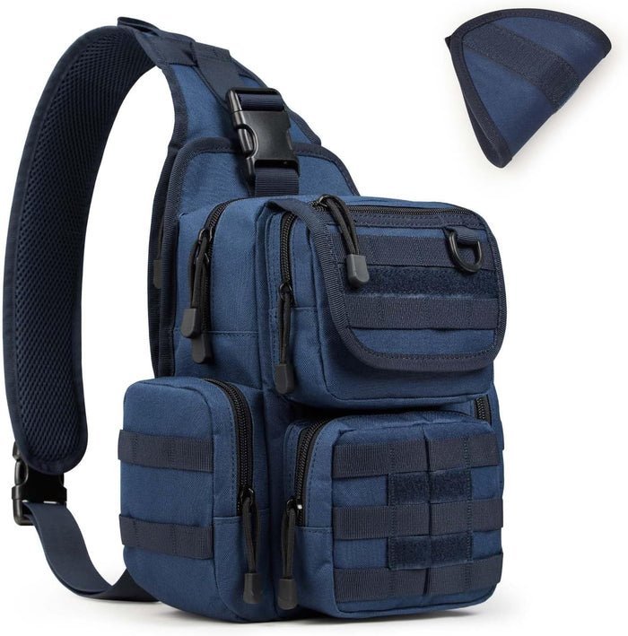 G4Free Tactical EDC Sling Bag Pack with Adjustable Holster Sling Shoulder Assault Range Backpack(Tan)