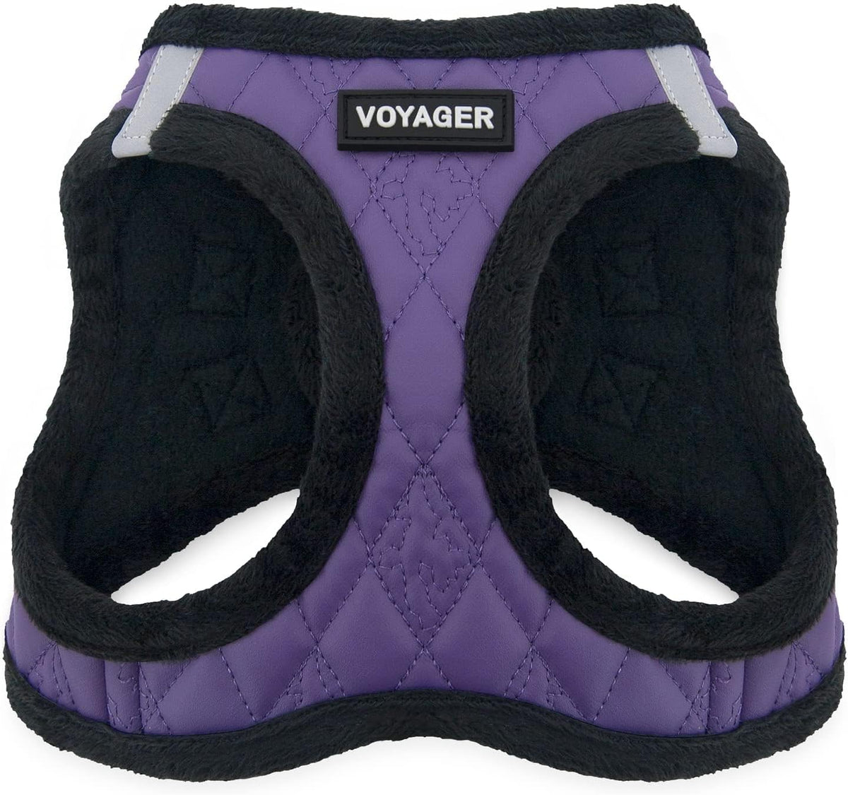 Best Pet Supplies - All Weather Mesh/Plush, Reflective, No Pull Harness for Small, Medium Dogs, Cats - Secure with Hook & Loop Fastener, Buckle, Double D-Rings - Beige Plush, L