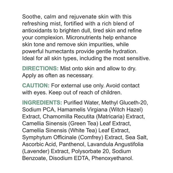 Replenix Soothing Antioxidant Mist, Calming Facial Spray, Dermatologist Developed for All Skin Types, Oil Free, Paraban Free, Non-comedogenic (2.7 oz)
