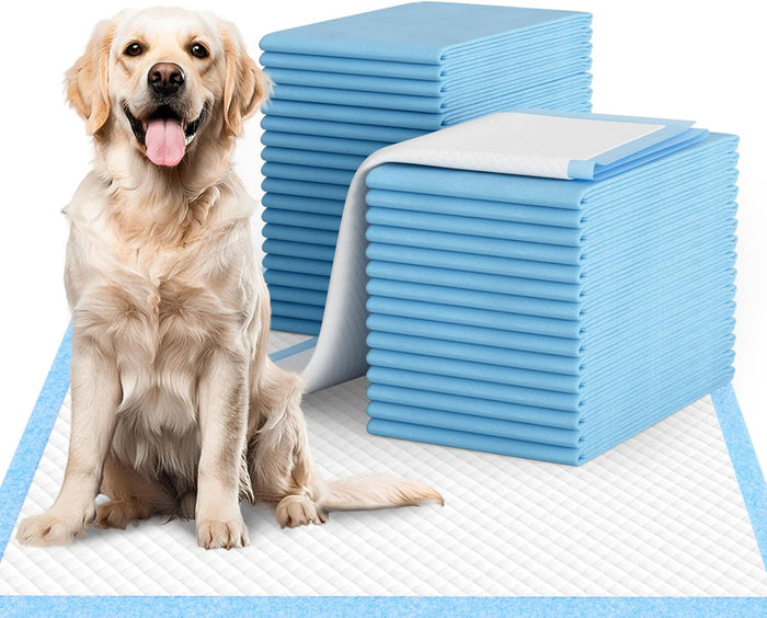 IMMCUTE Dog Pee Pads Extra Large 28"x34", X-Large Training Puppy Pee Pads Super Absorbent & Leak-Proof, XL Disposable Pet Piddle Pad and Potty Pads for Dogs, Puppies, Doggie (XLarge:28"*34"-40 Ct)