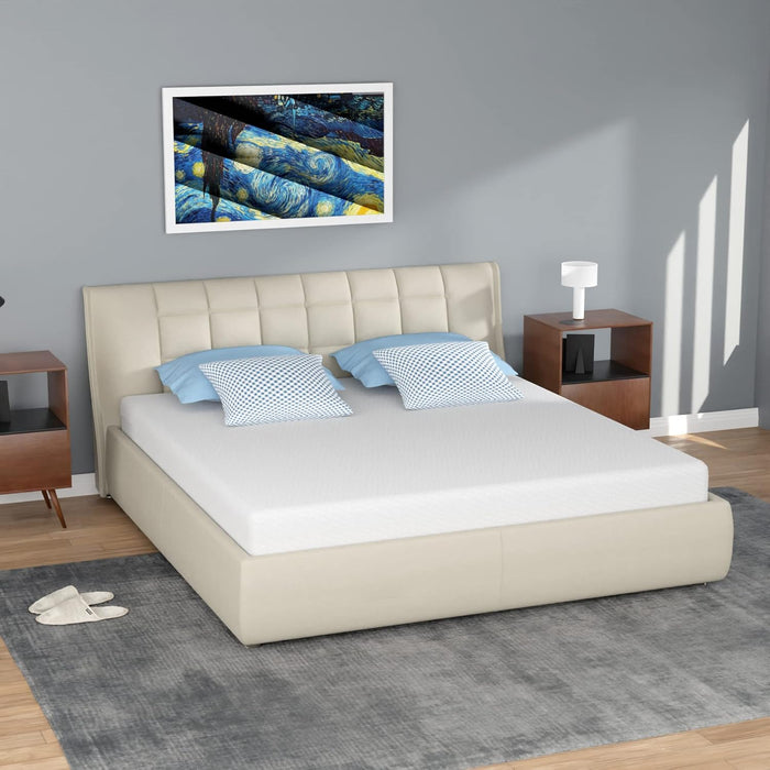 FDW 8 inch Twin Mattress Gel Memory Foam Mattress for Cool Sleep & Pressure Relief, Medium Firm Mattresses CertiPUR-US Certified/Bed-in-a-Box/Pressure Relieving (8 in, Twin)