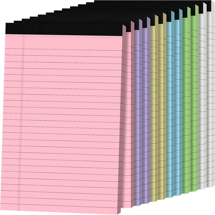 5pcs Small Note Pads, Color Notepads 5x8 College Ruled Notebook, Writing Pads 5 x 8, Legal Pads, Memo Pad Paper Perforate Narrow Ruled Notebooks for Work, School, Office Supplies,30 Sheets/Pack