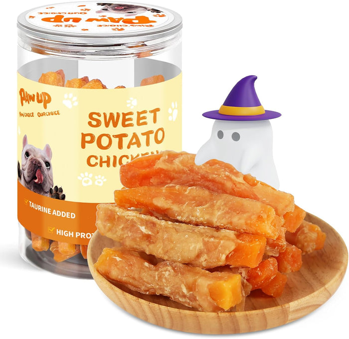 PAWUP Duck & Sweet Potato Dog Treats, High Fiber Pet Treats for Medium Dogs, Healthy Chews Snacks, High in Protein, 12.5 oz