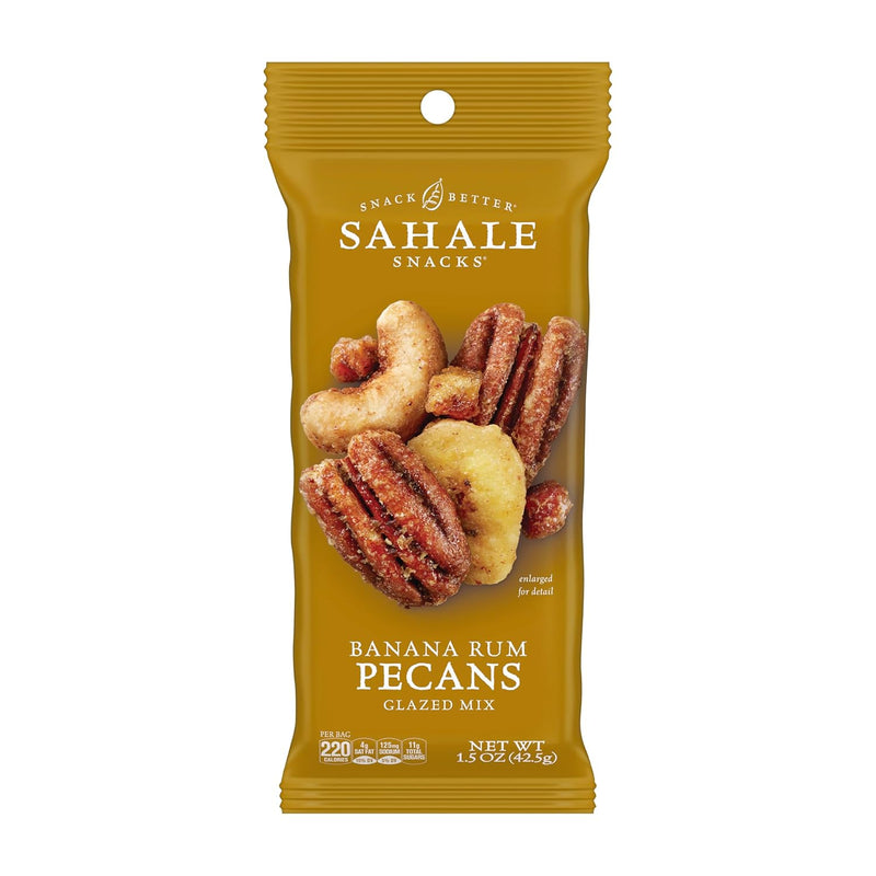Sahale Snacks Pomegranate Vanilla Cashews, 1.5 oz Bags (18 Packs) - Dry-Roasted Deluxe Mixed Nuts with Pomegranate Infused Apples & Madagascar Vanilla - Non-GMO, Kosher, & Certified Gluten-Free Snacks