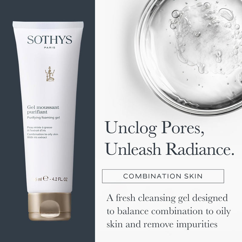 SOTHYS Purifying Foaming Gel | Gentle Face Cleanser for Oily or Combination Skin