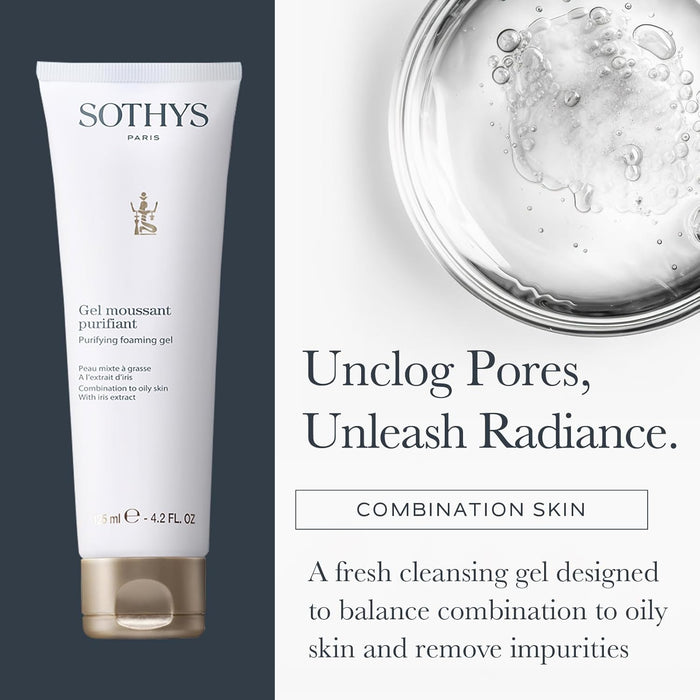 SOTHYS Purifying Foaming Gel | Gentle Face Cleanser for Oily or Combination Skin