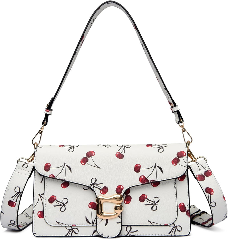 Travistar Crossbody Bags for Women Trendy - Small Cross Body Purse Shoulder Bag Leather Handbags Evening Clutch with 2 Straps