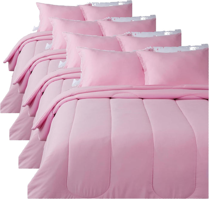 Amazon Basics 2 Piece Soft Microfiber Kid's Comforter and Pillow Sham Set, Twin, Dinosaurs, Animal Print