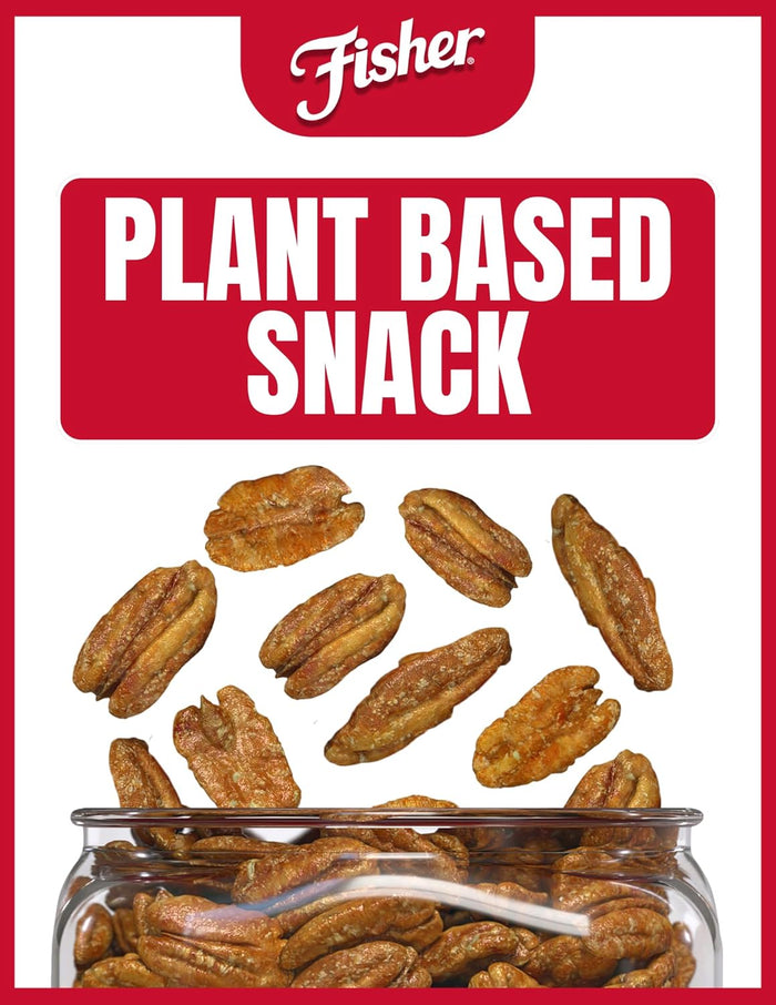 Fisher Snack Glazed Pecans Candied, 24 oz (Pack of 1), Junior Mammoth Candied Pecans, Perfect for Gifting or Personal Enjoyment, Crunchy, and Irresistibly Sweet