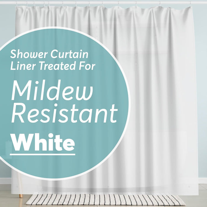 BigFoot Clear Shower Curtain Liner - 72x72 Odorless Plastic with Magnets, Washable Long Bathroom Curtain - Premium PEVA Waterproof Bath Shower Liner, Rust-Proof Bathroom Essentials