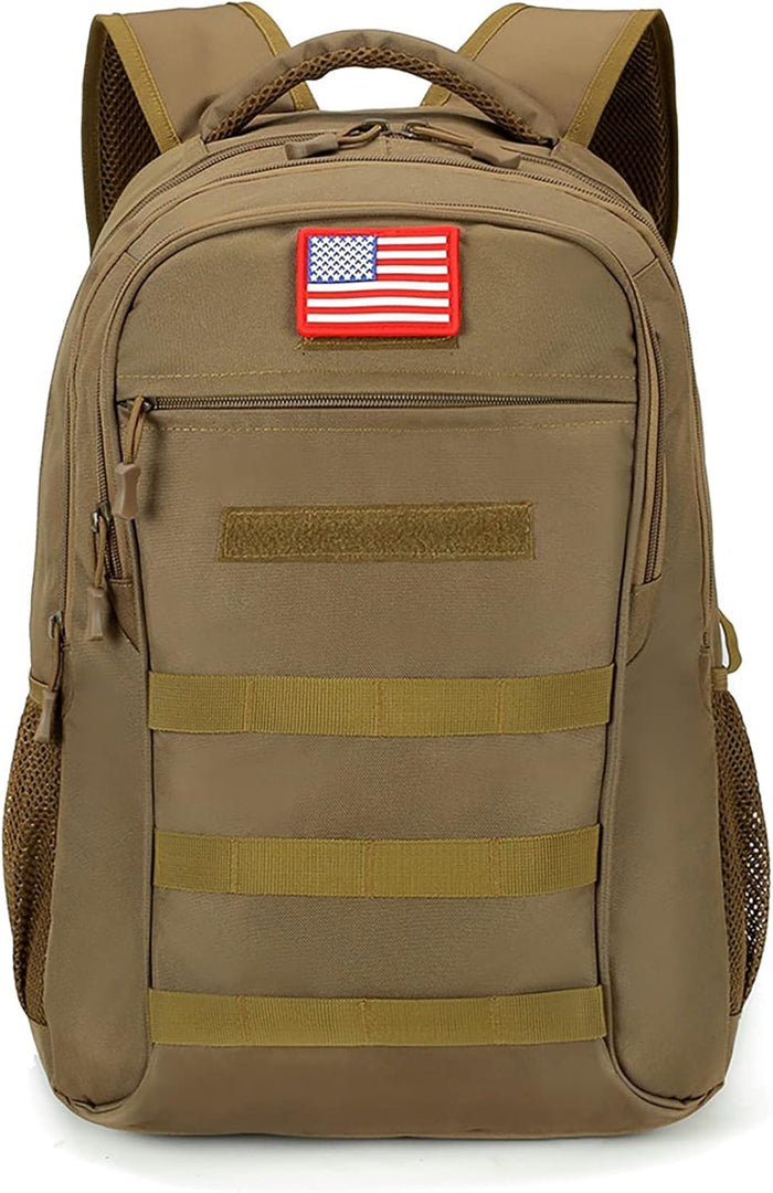 Camo Backpack,Military Tactical Backpack for Men with Flag Patch,30L School Backpack for Outdoor