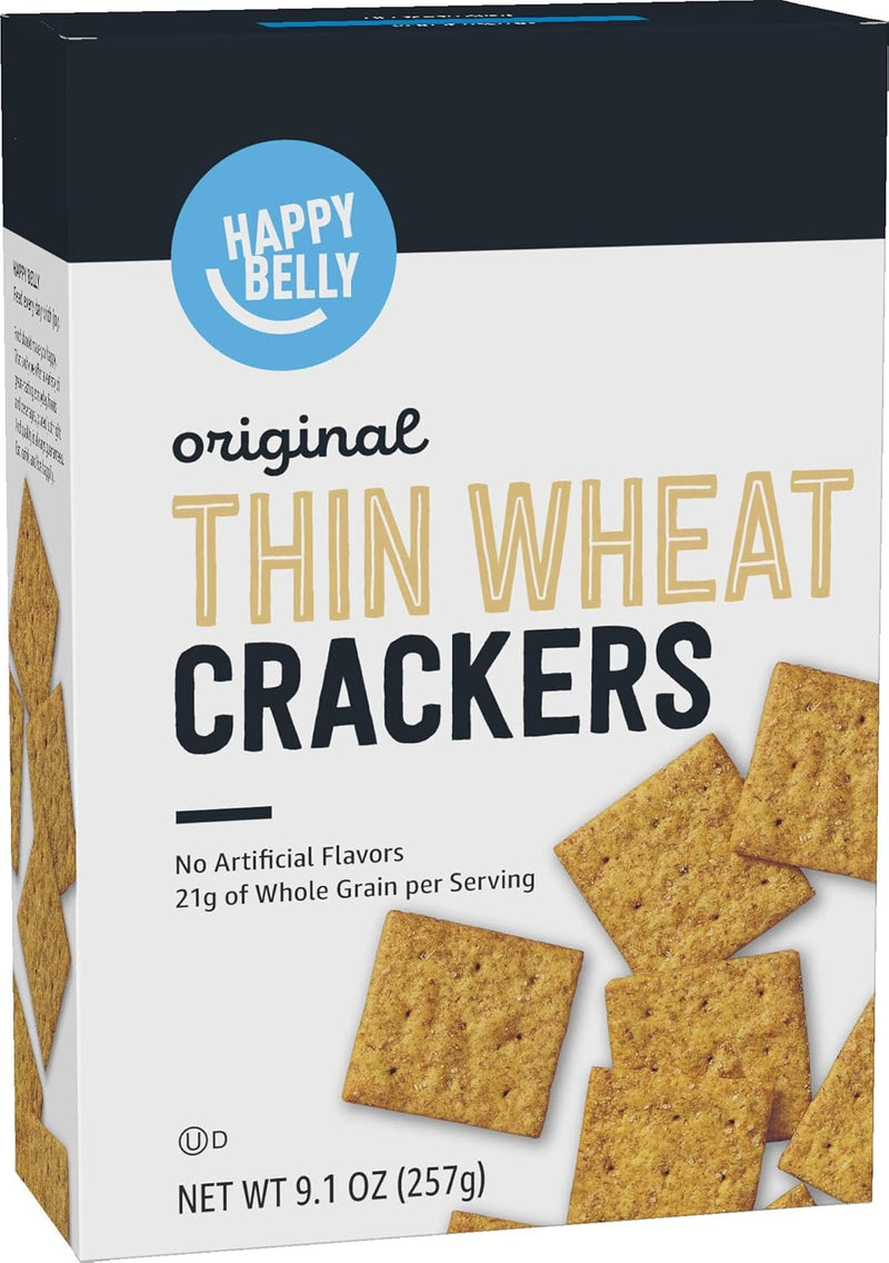 Amazon Brand – Happy Belly White Cheddar Cheese Cracker, 12.4 ounce (Pack of 1)