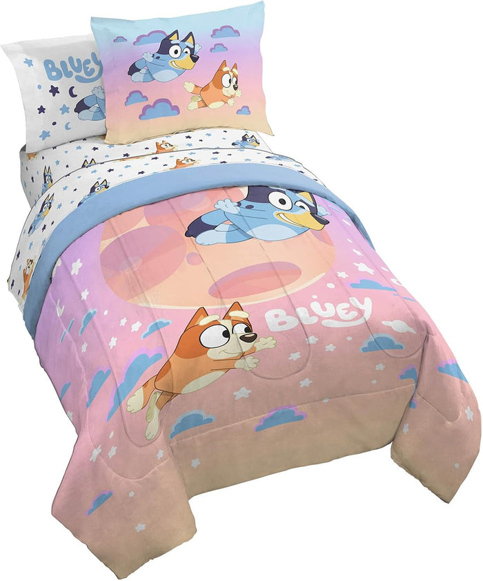 Jay Franco Hello Kitty Full Comforter Set - 7 Piece Bedding Includes Sheet Set & Pillow Covers - Super Soft Pink Bedding
