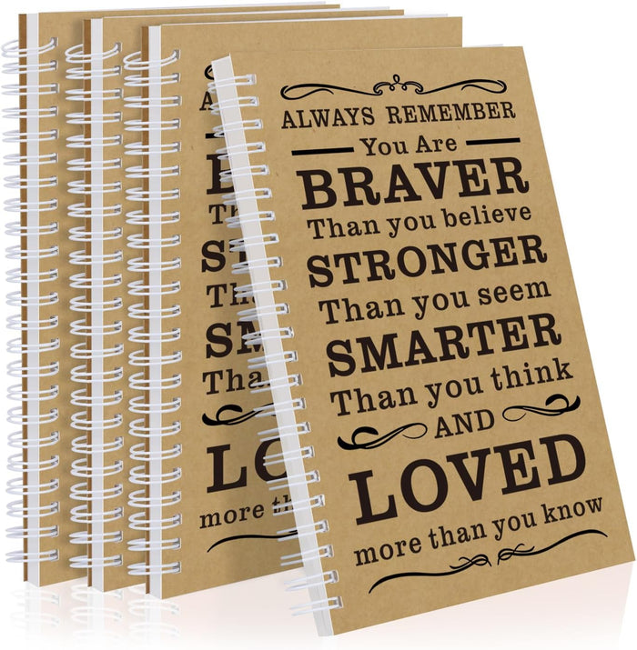 2 Pcs A5 Spiral Notebook,Inspirational Journal,Motivational Journal for Women Men,100 Pages Lined Spiral Journal Notebook College Ruled Daily Diary for School,Travel,Business,Work (Always-Purple)