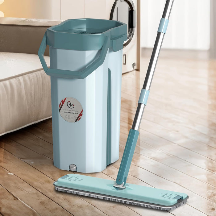 UPC Mop Bucket with Mopping Stick for Home Cleaning/Floor Cleaning Mop for Home/Pocha Bucket with Flat Mop/Moppers for Cleaning Floor