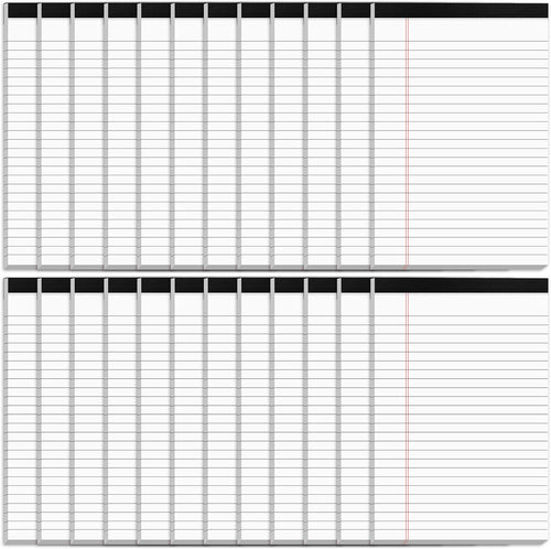12 Pack Legal Pads 8.5 x 11 Wide Ruled Note Pads 8.5 x 11 Inch Notepads Micro Perforated Writing Pads Notebook Pads of Paper Lined White Paper, 30 Sheets per Notepad for Office & School Supplies