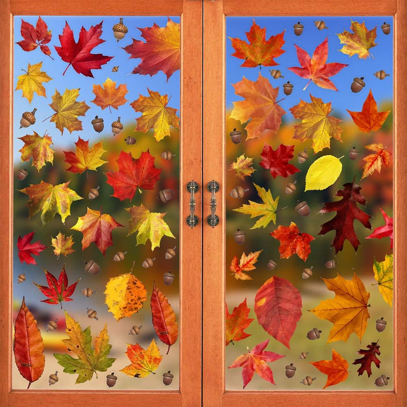 CCINEE Halloween Window Stickers - 10 Sheets Window Clings Decals for Party Decoration, Indoor & Outdoor Home Decor