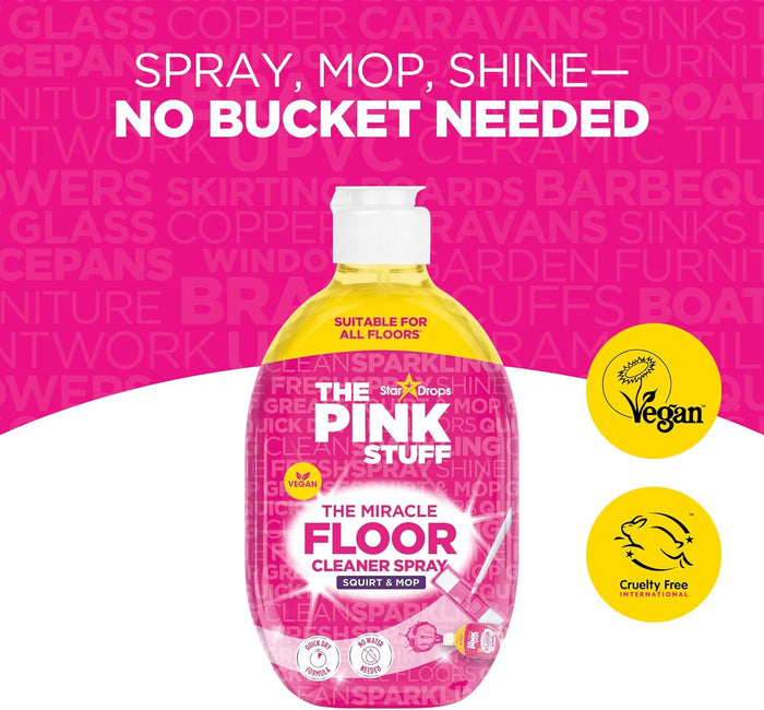 Stardrops The Pink Stuff The Miracle Floor Cleaner Spray - Squirt and Mop