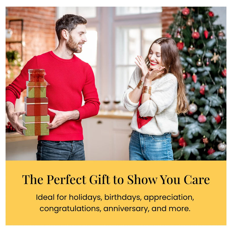 Broadway Basketeers 4 Box Gourmet Food | Tower Snacks | for Women, Men, Families, College – Delivery for Holidays, Appreciation, Thank You, Christmas, Corporate, Get Well Soon Care Package