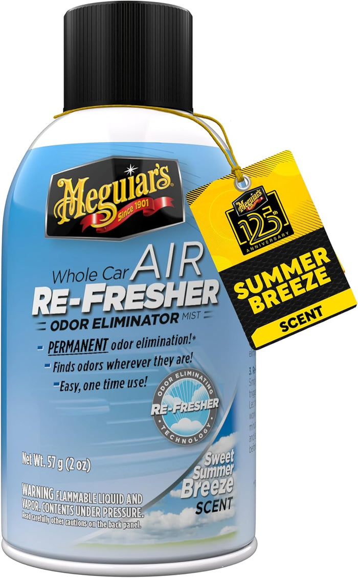 Meguiar's Whole Car Air Re-Fresher,Odor Fighting Mist, Fights Off Strong Vehicle Odors,Air Freshener, New Car Scent - Three 2 Oz Spray Bottles