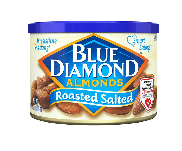 Blue Diamond Almonds, Snack Nut Flavored Honey Butter perfect for on-the-go and snacking, 6 Ounce Can