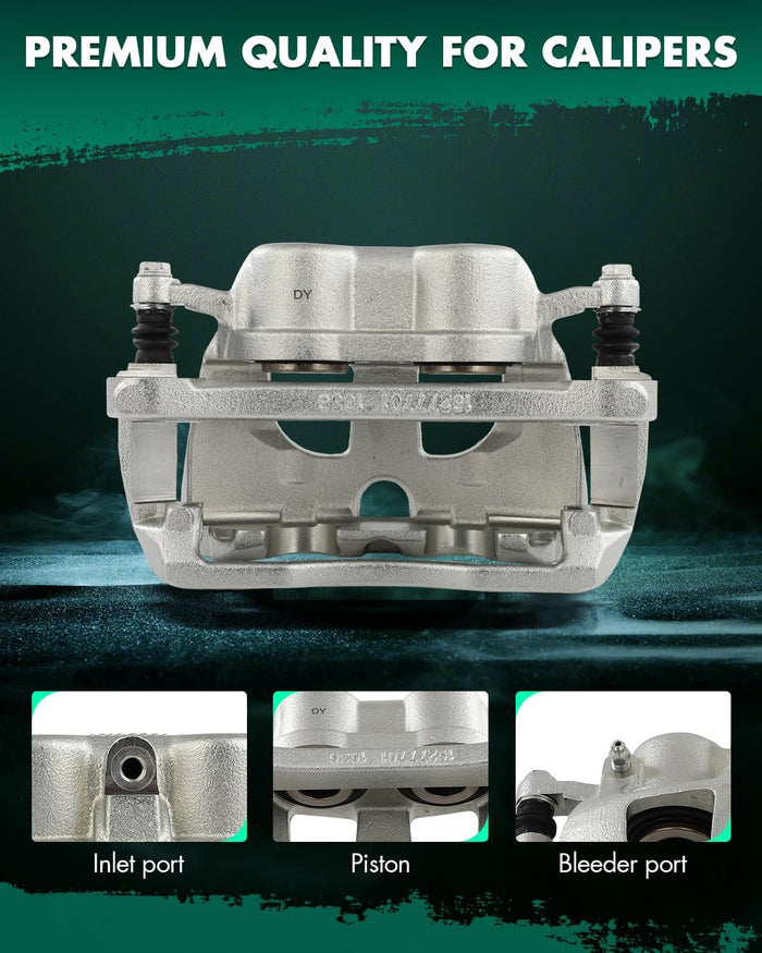 SCITOO 18B5175 18B5174 Rear Left & Right Disc Brake Calipers Assembly w/Bracket For Dodge For Ram 2500 2009-2010,For Dodge For Ram 3500 2009-2010,For Ram For 2500 2011-2018,For Ram For 3500 2011-2018