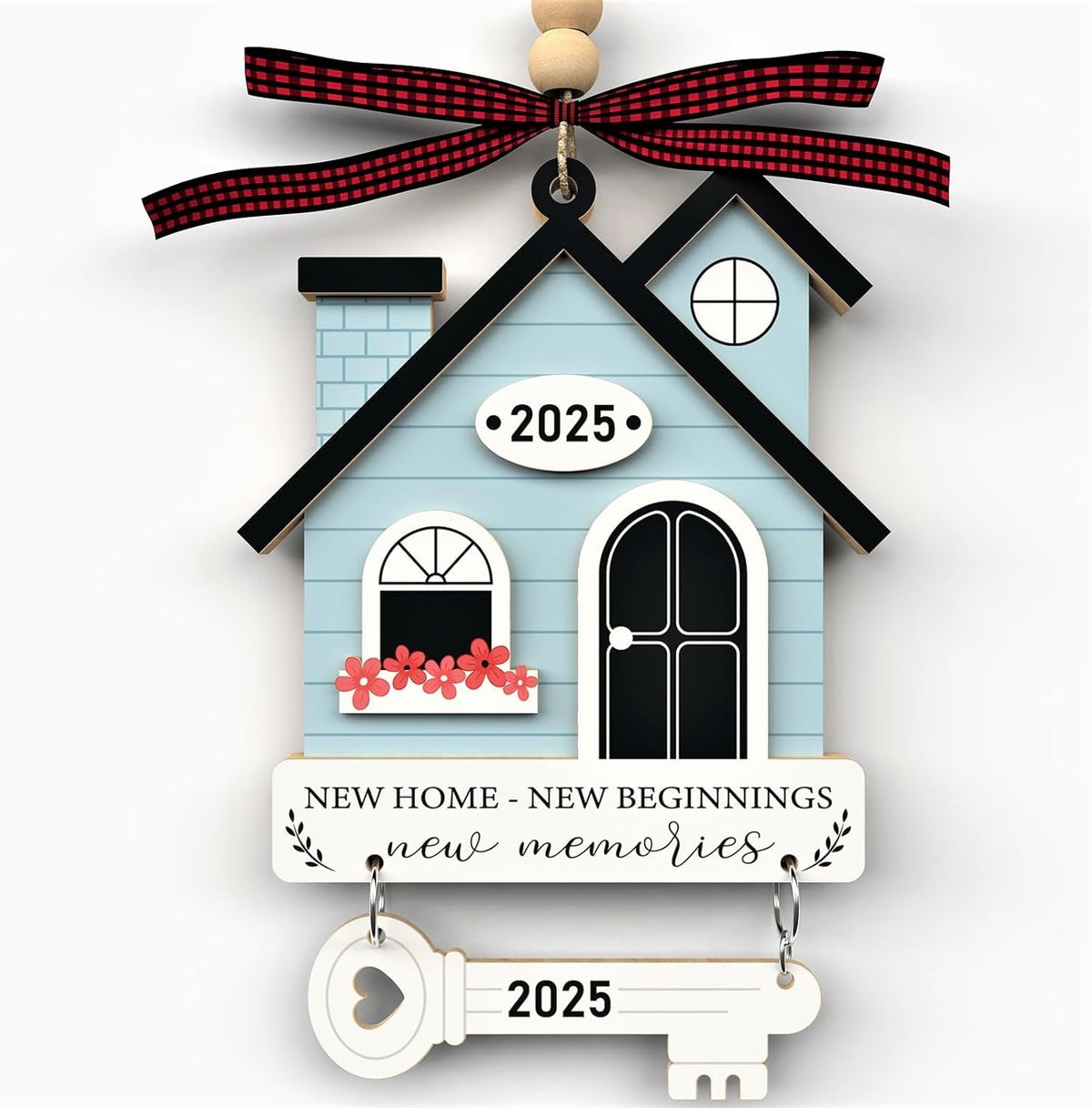 House Warming Gifts New Home - Housewarming Gifts for New House - Housewarming Gift Presents for Women, Couple - New House New Beginning -New House Owners Gift Ideas - Wooden Home Ornament 2025