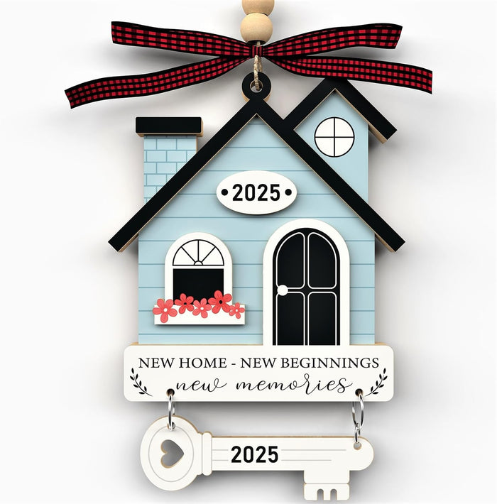 House Warming Gifts New Home - Housewarming Gifts for New House - Housewarming Gift Presents for Women, Couple - New House New Beginning -New House Owners Gift Ideas - Wooden Home Ornament 2025