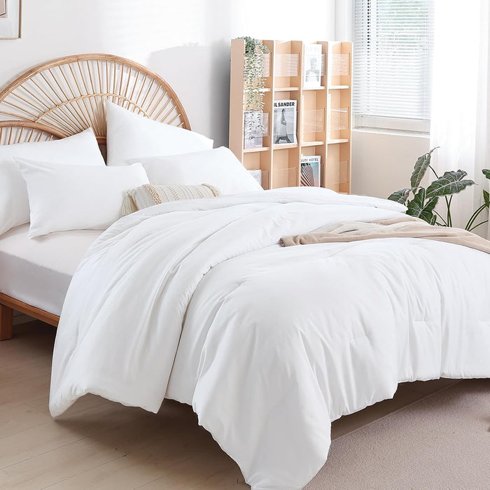 weigelia Pink Comforter Full Size Set – Soft All-Season Bedding with 300GSM Fluffy Microfiber, Includes 2 Matching Pillowcases – Elegant Blush Pink Comforter for Girls, Teens, and Women