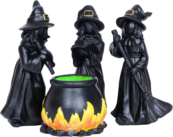 3 Pieces Halloween Skeleton Statue Halloween Skull Figurine Home Decor Reading Skeleton Figurines Decorations for Indoor Fireplace Home Kitchen Desk Office Party