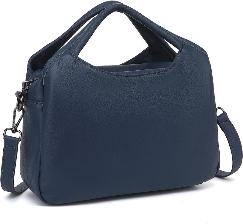 KOGTLA Genuine Leather Purses for Women with Detachable Satchel Strap, Ladies Handbags, Tote Hobo Bags