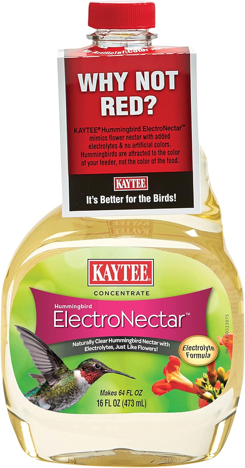 Kaytee Hummingbird ElectroNectar Wild Bird Food, Ready to Use, 64 Ounces
