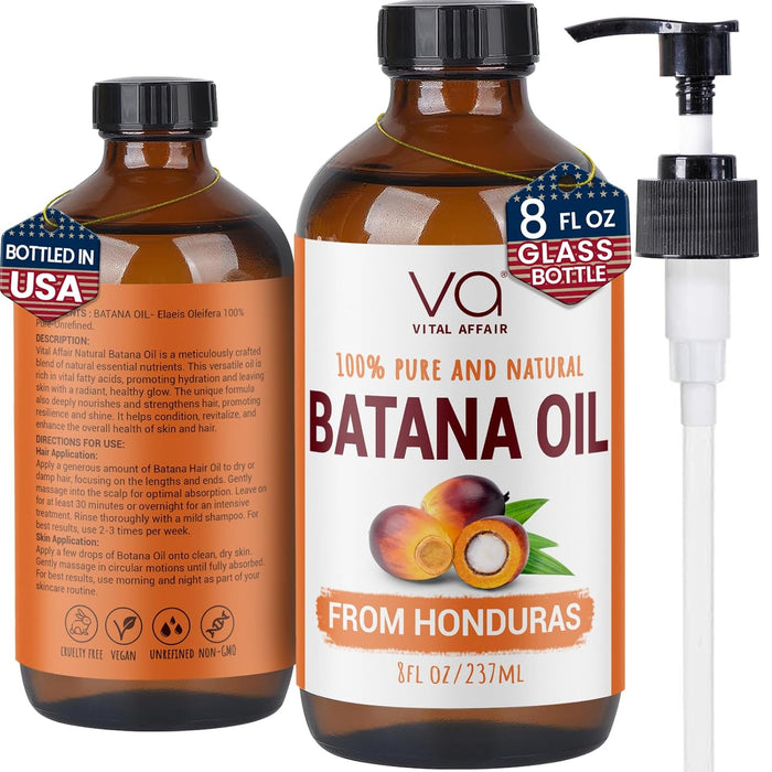 VITAL AFFAIR Blend Of Pure Rosemary Oil For Hair Growth With Castor, Batana, Jojoba Oil-Infused With Biotin & Vitamin E-Blend of Effective Hair Oils for Hair Growth-Strengthening Treatment 6 Fl Oz