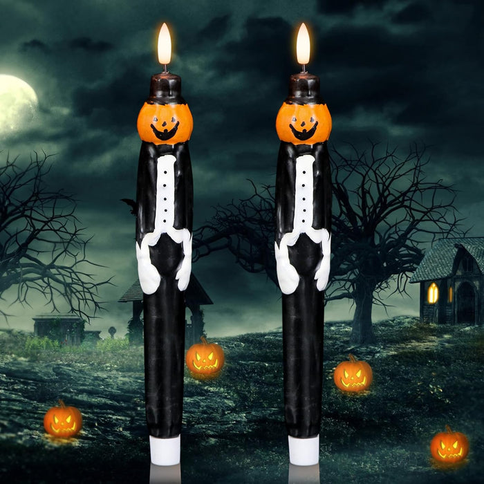 GenSwin Flameless Candles Black 4 Pcs